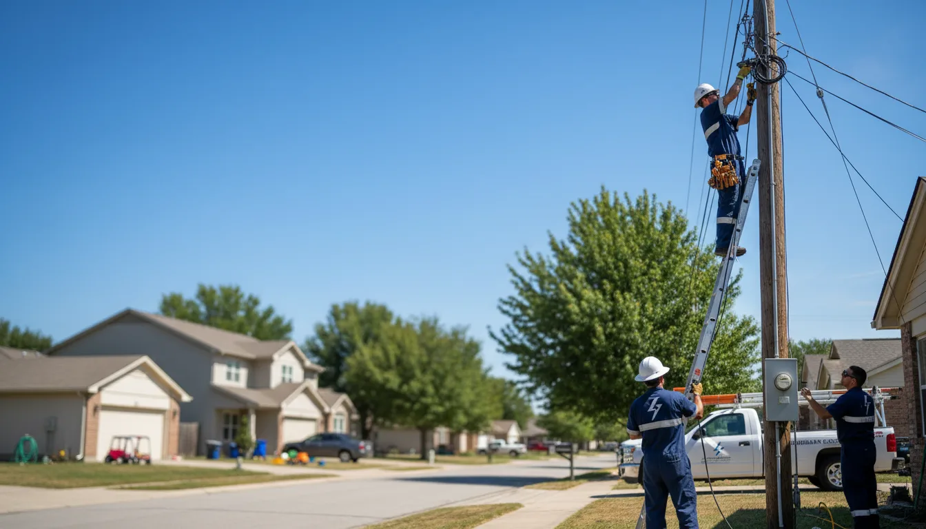 Residential electrician providing installation services in Southlake, TX
